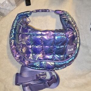 Iridescent Purple Iris All Around Galaxy Bag